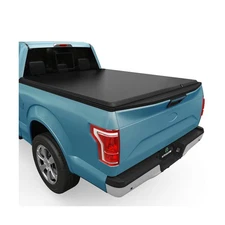 AUTOSAVER88 Soft Roll Up Truck Bed Tonneau Cover Compatible with 2015-2025 Fo...