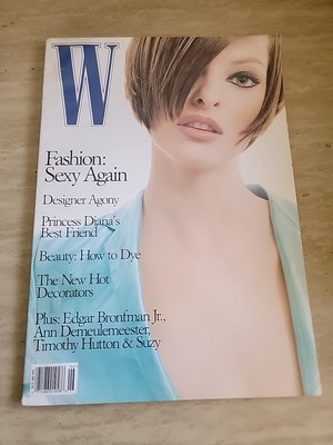 W magazine 1995 June LINDA EVANGELISTA Supermodels Laurie Bird