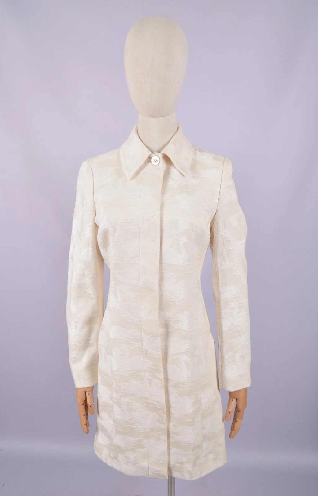 Giacca cappotto donna Valentino Swan ricamato taglia US6 lusso