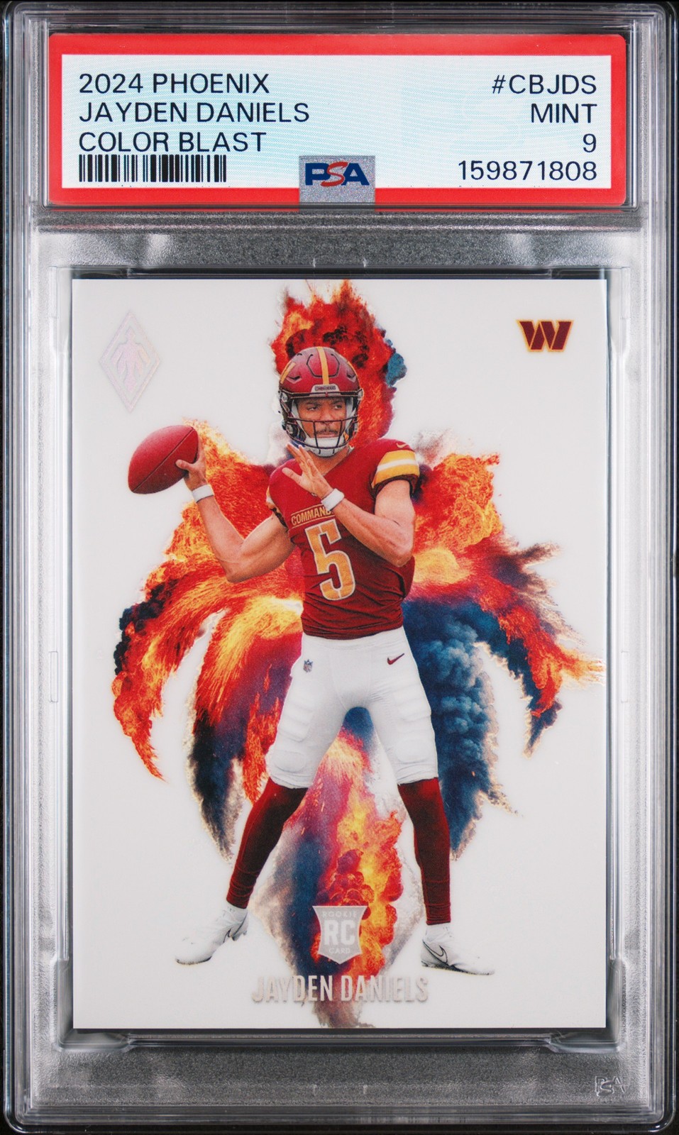 2024 PANINI PHOENIX COLOR BLAST #CBJDS JAYDEN DANIELS PSA 9