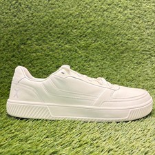Flux Footwear Adapt Leather Trainer White Mens Size 12 Athletic Shoes Sneakers
