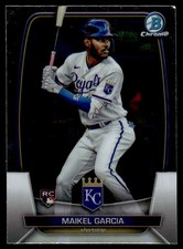 Maikel Garcia RC 2023 Bowman Chrome #30 Kansas City Royals 28442 Baseball Card