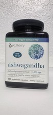 youtheory Ashwagandha 1000 mg, 180 gélules végétariennes aide à réduire le stress