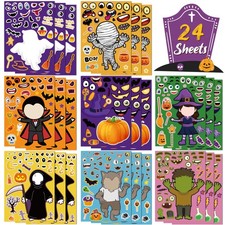 Halloween Party Favors - DIY Crafts Stickers for Kids Kids Halloween Games Toy