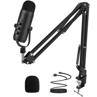 Haomuren Professional USB Streaming Podcast PC Microphone Studio Cardioid Conden