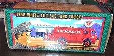 1996 Ertl Collectibles Texaco 1949 White Tilt Cab Tank Truck Diecast Bank