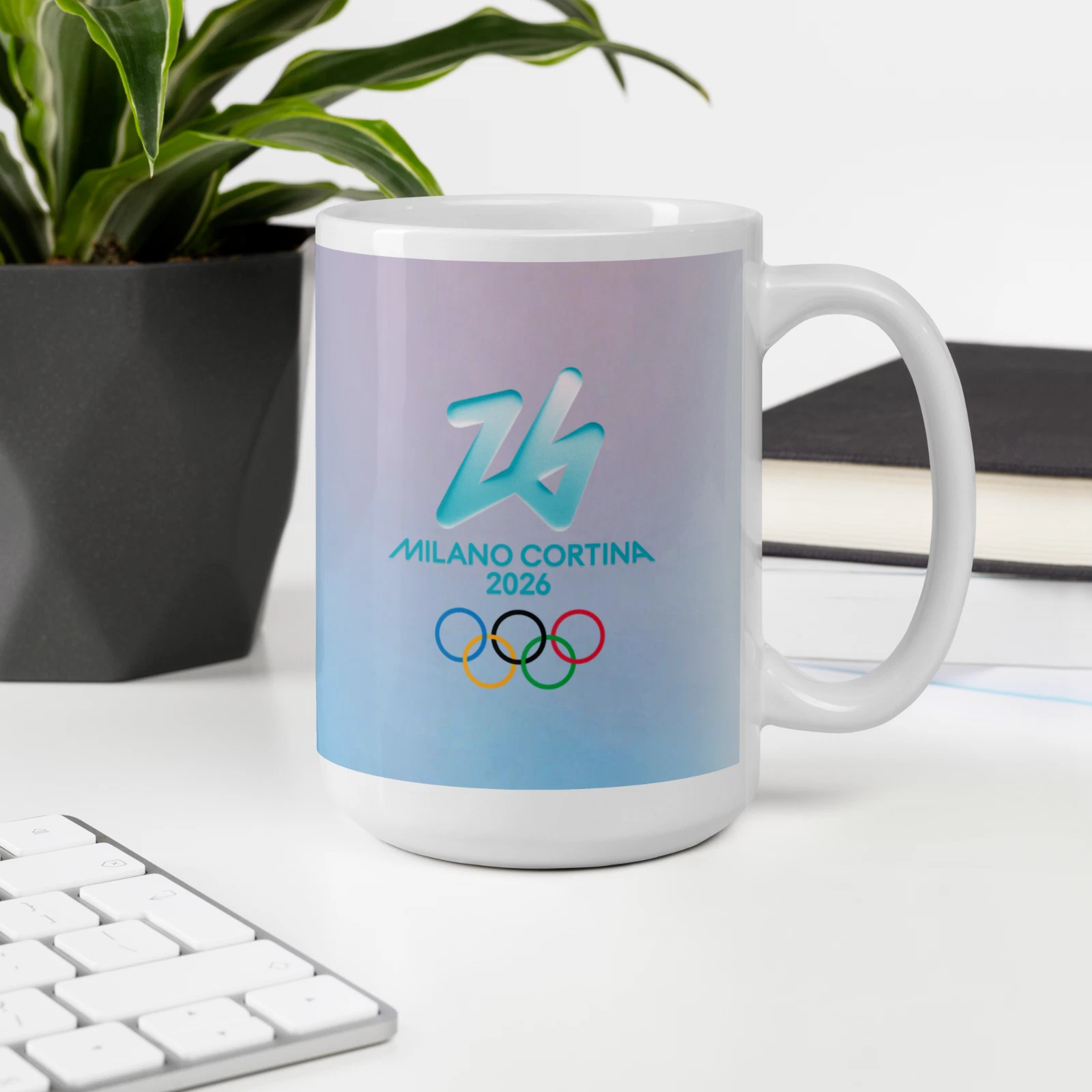 Milan Cortina 2026 Winter Olympic Biathlon Ceramic Mug