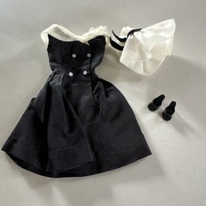 Vintage Barbie Black and White Dress | eBay