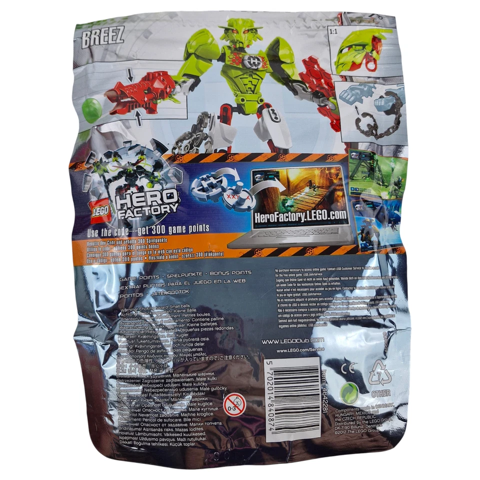 Lego Hero Factory BREEZ 6227 100% Complete Foil Pack Manual Ret 2012 7-14 yr Aus - Image 4 of 4