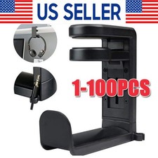 Rotating Headphone Stand Gaming Headset Holder Adjustable Under Desk Hanger LOT