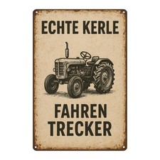 Trecker Traktor Blechschild | 20x30cm | Dekoschild Schild Metallschild