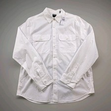Todd Snyder Utility Two Pocket Button Down Shirt size M White Long Sleeve Read