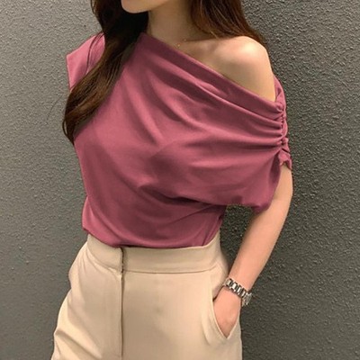 One Shoulder Top Beachwear Brandneu Zustand Radfahren Outfit Polyester Stoff