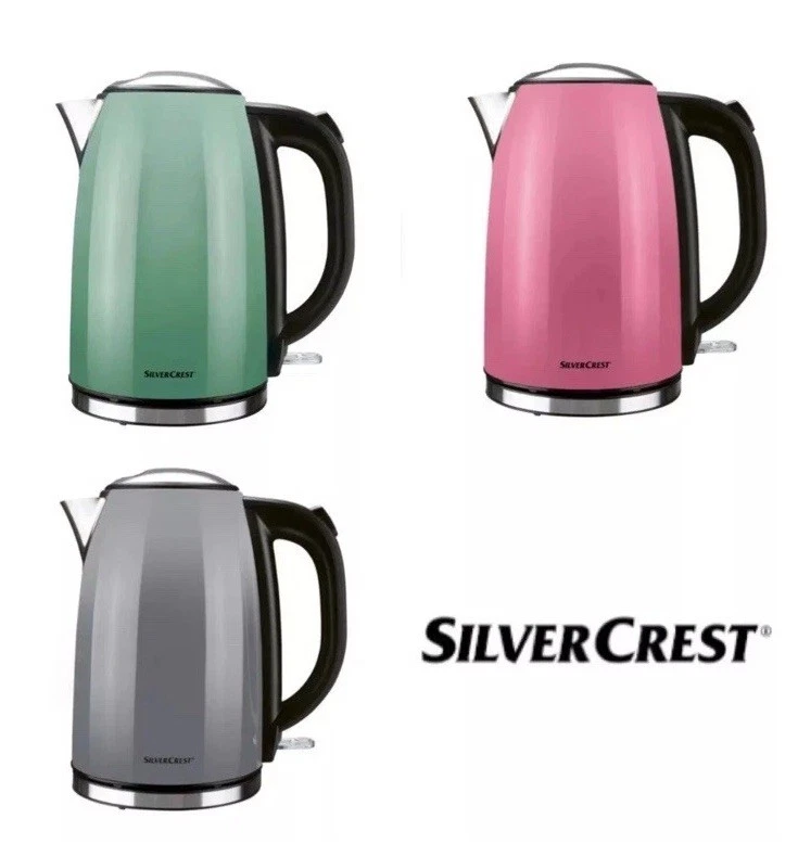 Silvercrest Stainless Steel Kettle 3100W Grey◻️ , Pink🩷 Or Green 🟢New!!!🇩🇪