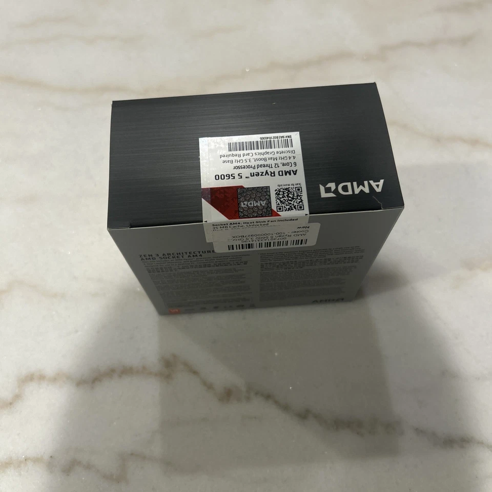 (NEW BOX) AMD Ryzen 5 5600  AM4 CPU Socket 3.5 GHz Max 4.4 GHz 6 Core 12 Thread - Image 4 of 4