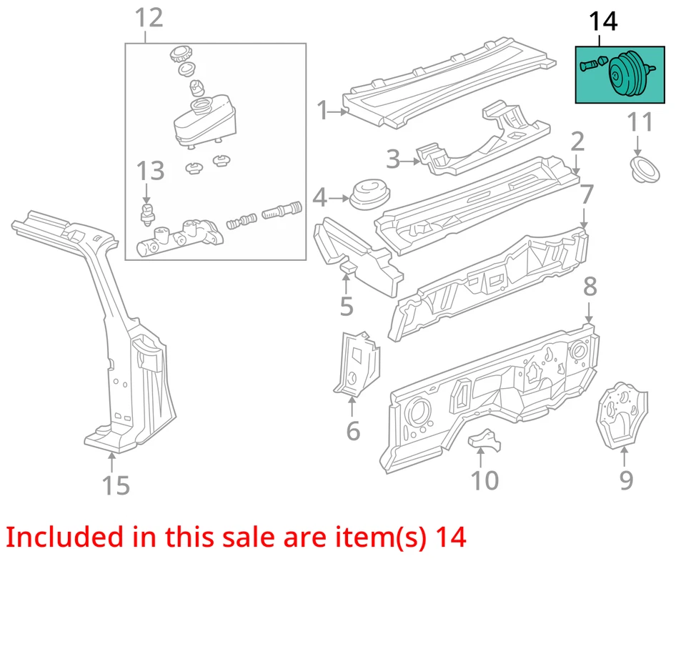 2003 Mazda Mazda Pickup Power Brake Booster OEM 100K Miles - LKQ389870711 - Image 4 of 4