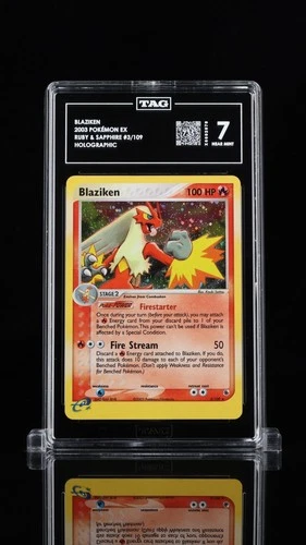 Blaziken #3/109 Holo Rare - TAG 7 - Ruby & Sapphire: EX Battle Stadium Pokémon
