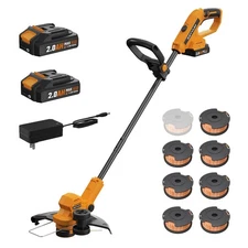 String Trimmer, 20V 12-inch Cordless Weed Wacker with Auto Line Feed, 2 X 2.0...