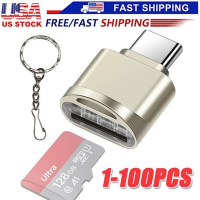 TypeC To Micro SD TF Card Reader OTG USB Adapter Converter For Samsung Phone LOT
