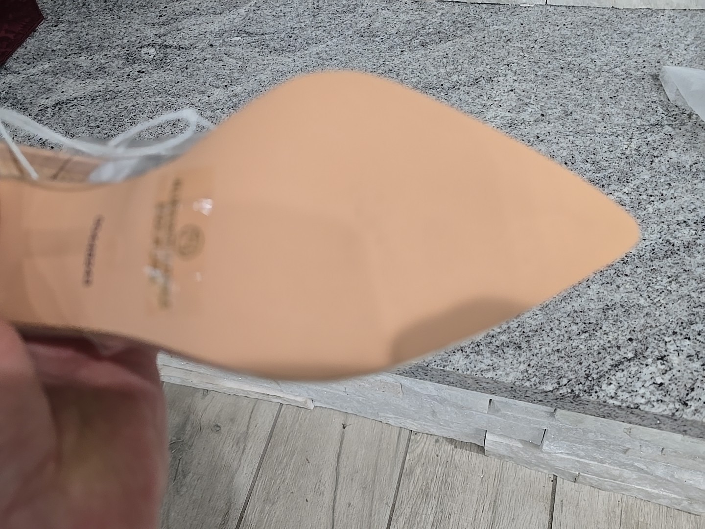 Olivia Fragrance Clear High Heel Shoes for Women Size 7.5 US