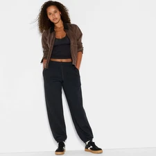 Women's Fleece Mid-Rise Joggers - Wild Fable