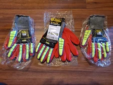 Lot 3 Ansell Ringers Gloves R-Flex Cut Resistant Nitrile Half Dip 065 Size XL 11