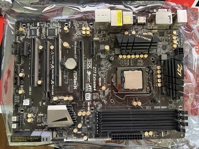 USED WORKING ASRock z77 extreme 4 MB | Intel i7-3770K 3.50GHz CPU | 8GB DDR3 RAM