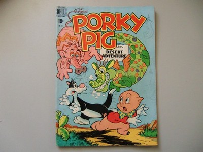 Porky Pig ''Desert Adventure'' Four Color Comics #277 1950 Dell - Golden Age