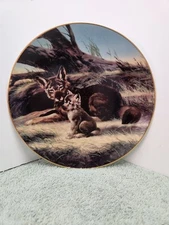 The Red Wolf Plate by Will Nelson  Endangered Species 1989