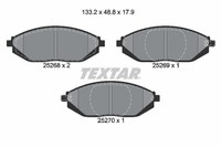 1X Textar 2526801 Bremsbelagsatz Scheibenbremse FüR Toyota Chevrolet