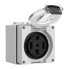 30Amp Power Outlet Box,125/250Volt NEMA 14-30R Receptacle Outdoor dustproof and