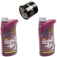 MotoröL ÖLfilter OC575 Set 10W40 2 Liter FüR Honda Kawasaki Suzuki Triumph Yamah