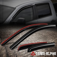 Fits 2017-2024 Nissan Titan Crew Cab Window Visor Sun Vent Rain Guard Deflector