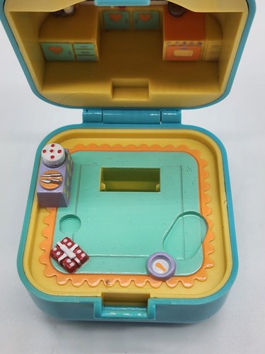 Polly Pocket Vintage 1991 Polly's Dinnertime Ring & Ring Case Bluebird COMPLETE - Picture 6 of 15