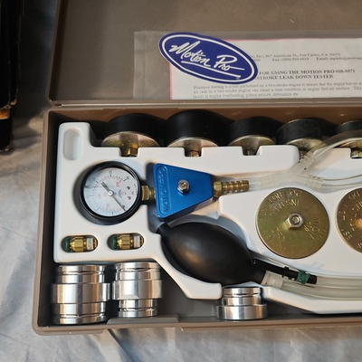 #ad Motion Pro Crankcase Pressure Leak Down Tester 2 stroke Motion Pro 08 0071 $400.00
