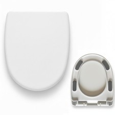 U-Shape Seat , Soft Close Quiet No Slam, PP Plastic Heavy-Duty Durable, Quick...