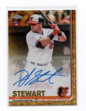 2019 Topps Chrome DJ Stewart Gold Wave Refractor Auto /50 - #RA-DS
