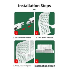 For Multi-Fit Air Conditioner Wind Deflector 20x90cm for Home AC Units