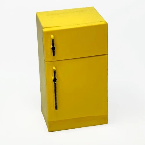 Fisher-Price Little People Play Family Yellow Refrigerator Furniture