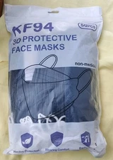 KF94 3D PROTECTIVE MASK 50 PIECES NOSE WIRE EAR LOOPS