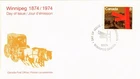 Dr Jim Stamps Canada 8C Winnipeg Centennial 1974 First Day Cover