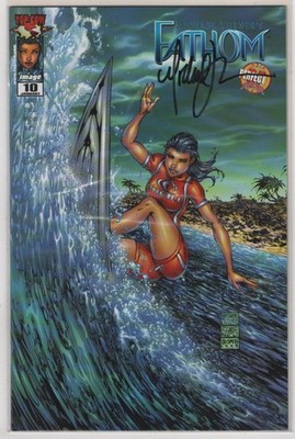 Fathom 10 Michael Turner Signed Coa Top Cow Productions Image Bill O'Neil 2000