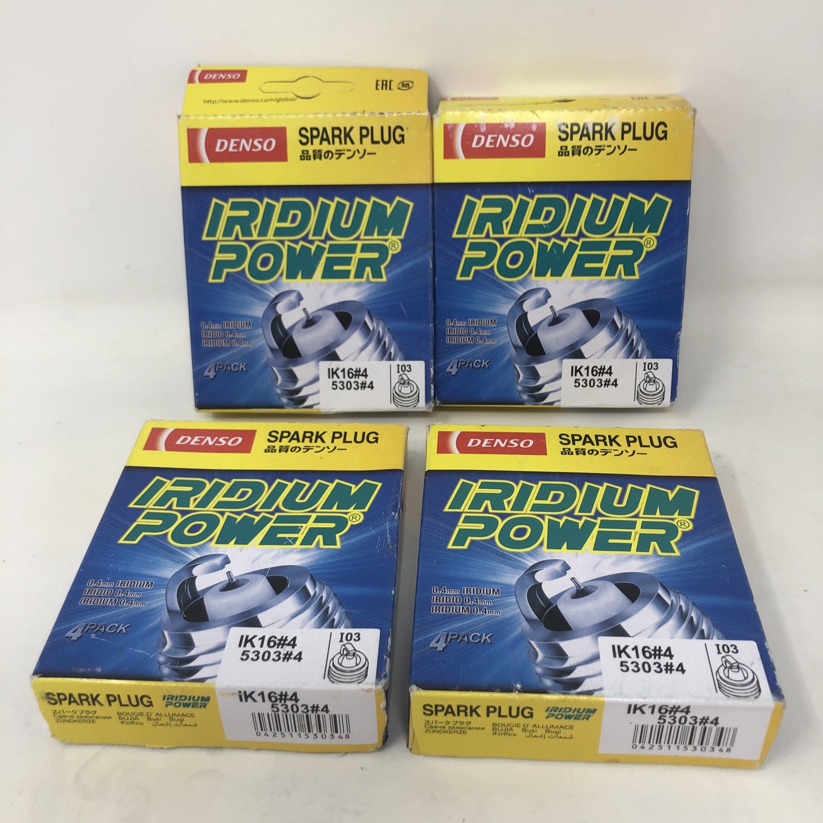 16x A Lot Of 4 Pack of 4 OEM IK16 5303 IRIDIUM Power Spark Plugs Fits for DENSO