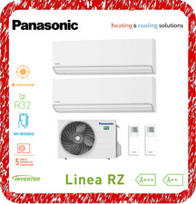 PANASONIC LINEA RZ CONDIZIONATORE DUAL INVERTER R32 9000+12000BTU  A+++A++ WIFI