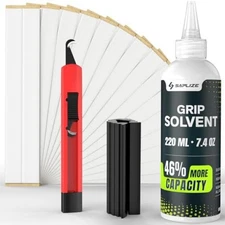 Grip Repair Kit for Regripping Golf Club Tapes, Solvent, Hook Blade,Clam