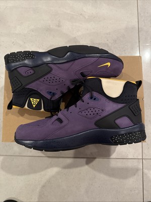 nike acg air mowabb gravity purple & gold