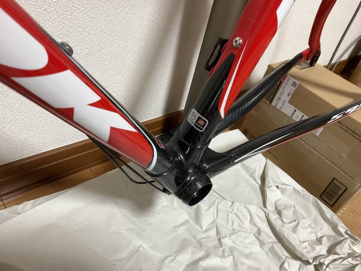 LOOK 595 Carbon Road Bike Freme Set Red Campagnolo BB S Size From