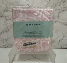 Aden  Anais Essentials Changing Pad / Mat Cover, Pink/White Flowers, New Sealed