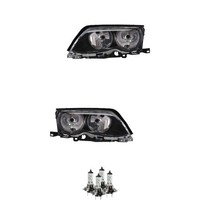 Halogen Scheinwerfer Set H7 Chrom FüR BMW 3Er Touring Inklusive Lampen
