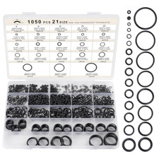 1050PCS O-Ring Assortment Kit | 21 Metric Sizes for Car Repair, Faucet, Air, Gas